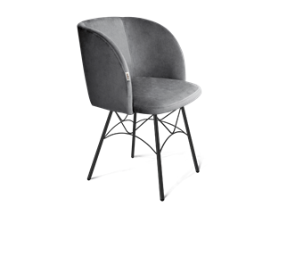 Обеденный стул SHT-ST33 / SHT-S107 (угольно-серый/черный муар) в Архангельске