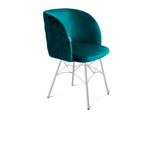 Обеденный стул SHT-ST33-1 / SHT-S107 (альпийский бирюзовый/хром лак) в Архангельске
