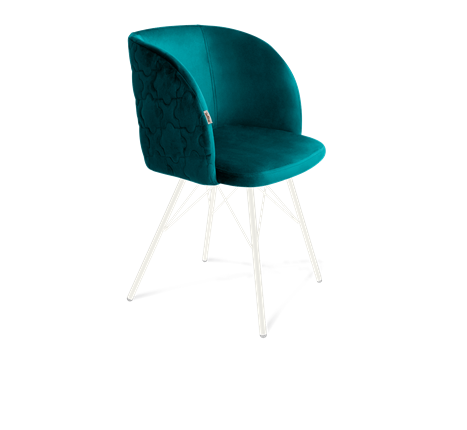Обеденный стул SHT-ST33-1 / SHT-S37 (альпийский бирюзовый/белый муар) в Архангельске - изображение