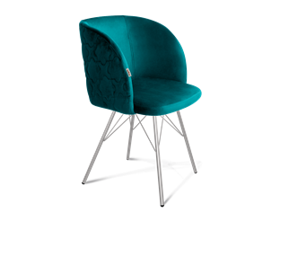 Обеденный стул SHT-ST33-1 / SHT-S37 (альпийский бирюзовый/хром лак) в Архангельске