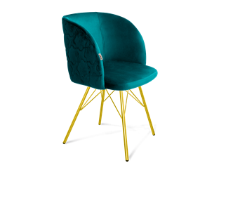 Обеденный стул SHT-ST33-1 / SHT-S37 (альпийский бирюзовый/золото) в Архангельске - предосмотр