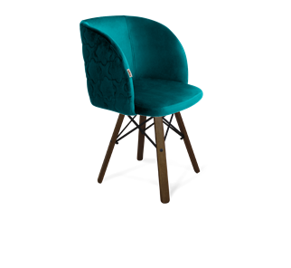 Обеденный стул SHT-ST33-1 / SHT-S70 (альпийский бирюзовый/темный орех/черный муар) в Архангельске