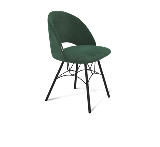 Обеденный стул SHT-ST34 / SHT-S100 (лиственно-зеленый/черный муар) в Архангельске - предосмотр