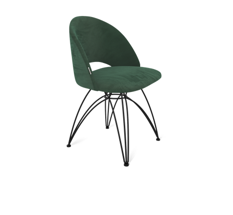 Обеденный стул SHT-ST34 / SHT-S112 (лиственно-зеленый/черный муар) в Архангельске - изображение