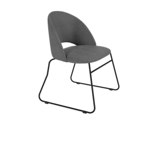 Обеденный стул SHT-ST34 / SHT-S167 (платиново-серый/черный муар) в Архангельске