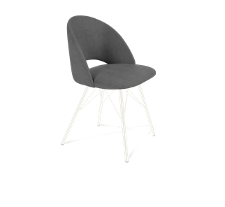 Обеденный стул SHT-ST34 / SHT-S37 (платиново-серый/белый муар) в Архангельске - предосмотр
