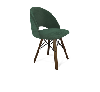 Обеденный стул SHT-ST34 / SHT-S70 (лиственно-зеленый/темный орех/черный муар) в Архангельске