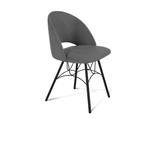 Обеденный стул SHT-ST34 / SHT-S100 (платиново-серый/черный муар) в Архангельске - предосмотр