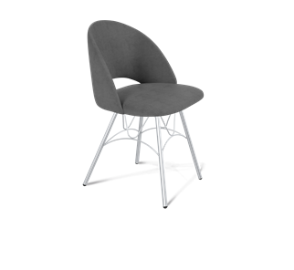 Обеденный стул SHT-ST34 / SHT-S100 (платиново-серый/хром лак) в Архангельске - предосмотр
