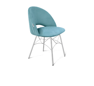 Обеденный стул SHT-ST34-1 / SHT-S107 (голубая пастель/хром лак) в Архангельске - предосмотр