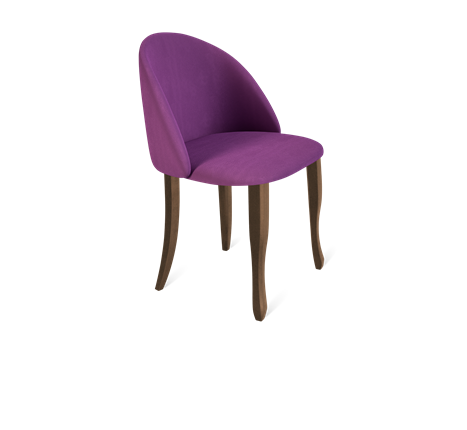 Обеденный стул SHT-ST35 / SHT-S122 (ягодное варенье/темный орех/черный муар) в Архангельске - изображение