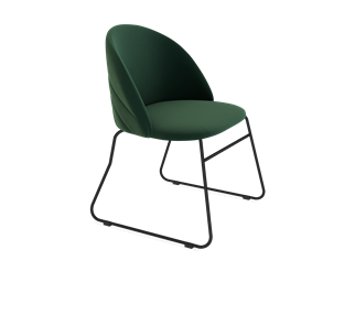 Обеденный стул SHT-ST35-2 / SHT-S167 (лиственно-зеленый/черный муар) в Архангельске