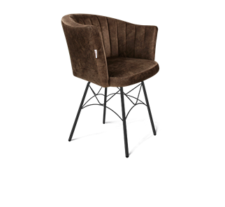 Обеденный стул SHT-ST42-1 / SHT-S107 (кофейный трюфель/черный муар) в Архангельске - предосмотр