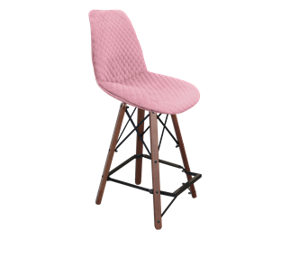Полубарный стул SHT-ST29-С22 / SHT-S80-1 (розовый зефир/темный орех/черный) в Архангельске