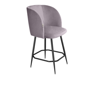 Полубарный стул SHT-ST33 / SHT-S148-1 (сиреневая орхидея/черный муар/золото) в Архангельске