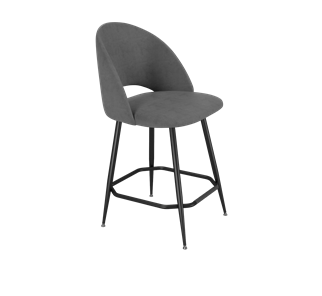 Полубарный стул SHT-ST34 / SHT-S148-1 (платиново-серый/черный муар) в Архангельске