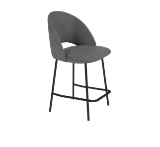 Полубарный стул SHT-ST34 / SHT-S29P-1 (платиново-серый/черный муар) в Архангельске