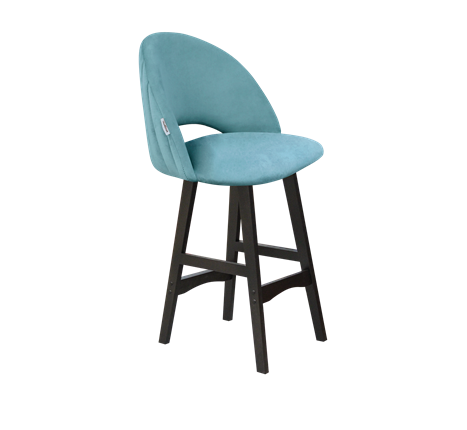 Полубарный стул SHT-ST34-1 / SHT-S65-1 (голубая пастель/венге) в Архангельске - изображение