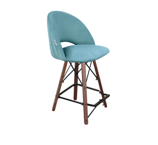 Полубарный стул SHT-ST34-1 / SHT-S80-1 (голубая пастель/темный орех/черный) в Архангельске