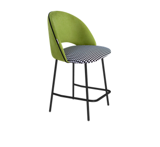 Полубарный стул SHT-ST34-3 / SHT-S29P-1 (оливковый/гусиная лапка/черный муар) в Архангельске - предосмотр