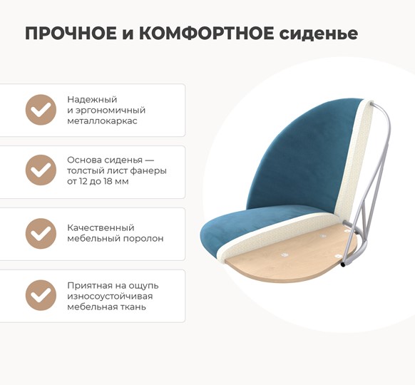 Полубарный стул SHT-ST35 / SHT-S65-1 (горчичный/прозрачный лак) в Архангельске - изображение 6