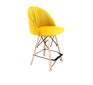 Полубарный стул SHT-ST35-1 / SHT-S80-1 (имперский жёлтый/прозрачный лак/черный) в Архангельске - предосмотр