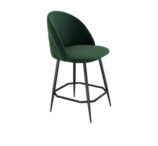 Полубарный стул SHT-ST35-2 / SHT-S148-1 (лиственно-зеленый/черный муар) в Архангельске