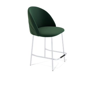 Полубарный стул SHT-ST35-2 / SHT-S29P-1 (лиственно-зеленый/хром лак) в Архангельске