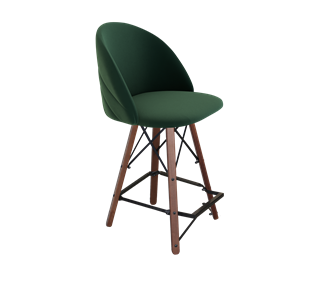 Полубарный стул SHT-ST35-2 / SHT-S80-1 (лиственно-зеленый/темный орех/черный) в Архангельске