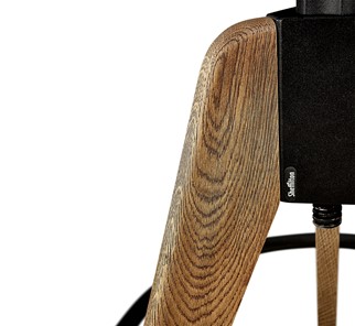 Барный стул SHT-ST15-1/S92 (дуб выбеленный/брашированный коричневый/черный муар) в Архангельске - предосмотр 6