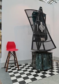 Барный стул SHT-ST29/S92 (голубой pan 278/брашированный коричневый/черный муар) в Архангельске - предосмотр 19