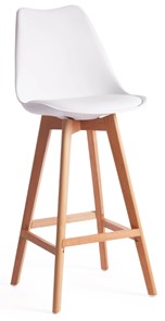 Барный стул TULIP BAR (mod. C1014H) 57х48х104 белый 018 /натуральный арт.19650 в Архангельске
