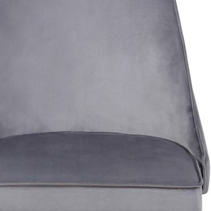 Мягкий дизайнерский стул Лорд СРП-071 Эмаль черная Веллюто серый в Архангельске - предосмотр 1