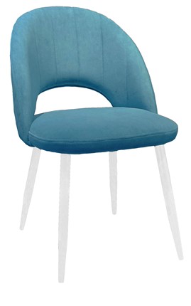 Обеденный стул 217 V16 голубой/белый в Архангельске - изображение