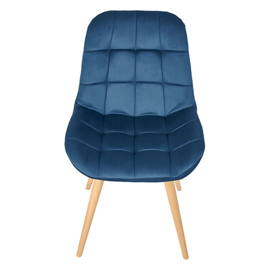 Обеденный стул POLINI Home Verona SD, синий-натуральный в Архангельске - изображение 1
