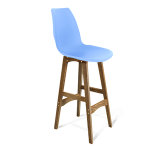 Барный стул SHT-ST29/S65 (голубой pan 278/дуб брашированный коричневый) в Архангельске - предосмотр
