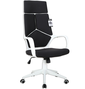 Кресло компьютерное Brabix Premium Prime EX-515 (пластик белый, ткань, черное) 531812 в Архангельске