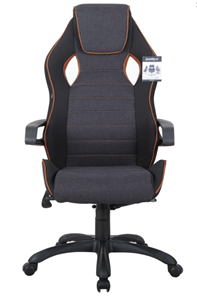 Компьютерное кресло Brabix Techno Pro GM-003 (ткань, черное/серое, вставки оранжевые) в Архангельске - предосмотр