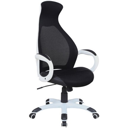 Офисное кресло Brabix Premium Genesis EX-517 (пластик белый, ткань/экокожа/сетка черная) 531573 в Архангельске - изображение