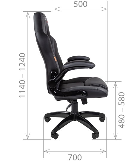 Офисное кресло CHAIRMAN GAME 15, цвет черный / красный в Архангельске - изображение 2