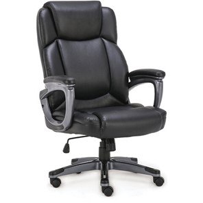 Офисное кресло Brabix Premium Favorite EX-577 (пружинный блок, рециклированная кожа, черное) 531934 в Архангельске - предосмотр