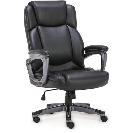 Офисное кресло Brabix Premium Favorite EX-577 (пружинный блок, рециклированная кожа, черное) 531934 в Архангельске - изображение