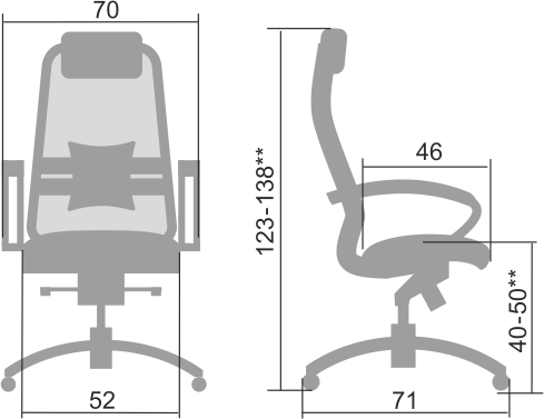 Офисное кресло Samurai S-1.04, бежевый в Архангельске - изображение 1