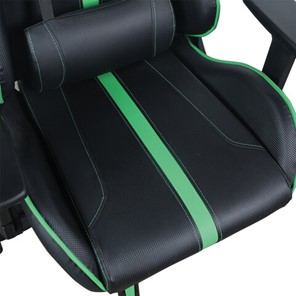 Кресло Brabix GT Carbon GM-120 (две подушки, экокожа, черное/зеленое) в Архангельске - предосмотр 7