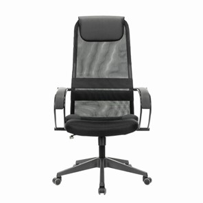 Кресло офисное Brabix Premium Stalker EX-608 PL (ткань-сетка/кожзам, черное) 532090 в Архангельске - предосмотр 1