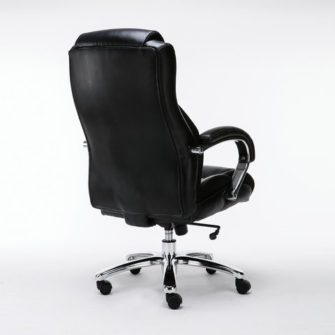 Кресло компьютерное Brabix Premium Status HD-003 (рециклированная кожа, хром, черное) 531821 в Архангельске - изображение 2
