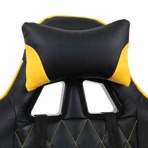 Кресло компьютерное Brabix GT Master GM-110 (две подушки, экокожа, черное/желтое) в Архангельске - предосмотр 5