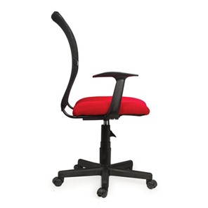 Кресло офисное Brabix Spring MG-307 (с подлокотниками, комбинированное красное/черное TW) в Архангельске - предосмотр 1