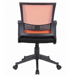 Кресло компьютерное Brabix Balance MG-320 (с подлокотниками, комбинированное черное/оранжевое) в Архангельске - предосмотр 2