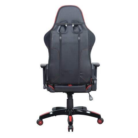 Офисное кресло Brabix GT Carbon GM-120 (две подушки, экокожа, черное/красное) 531931 в Архангельске - изображение 3